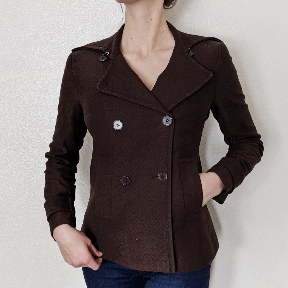 Theory Brown Peacoat